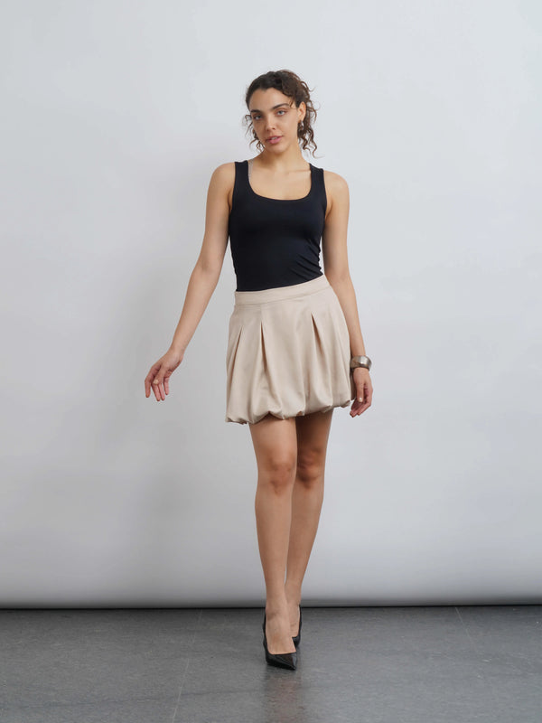Satin Balloon Skirt