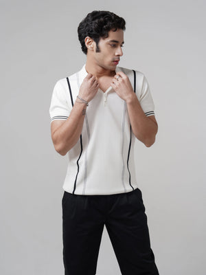 Intrecciato Cotton Polo