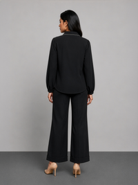 Cotton Shirt with Contrast Detail