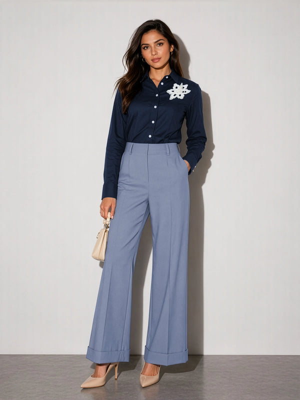 Cotton Chic Shirt - Navy