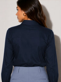 Cotton Chic Shirt - Navy