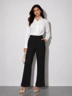 Lace Pocket Shirt - White