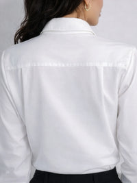 Lace Pocket Chic Shirt - White