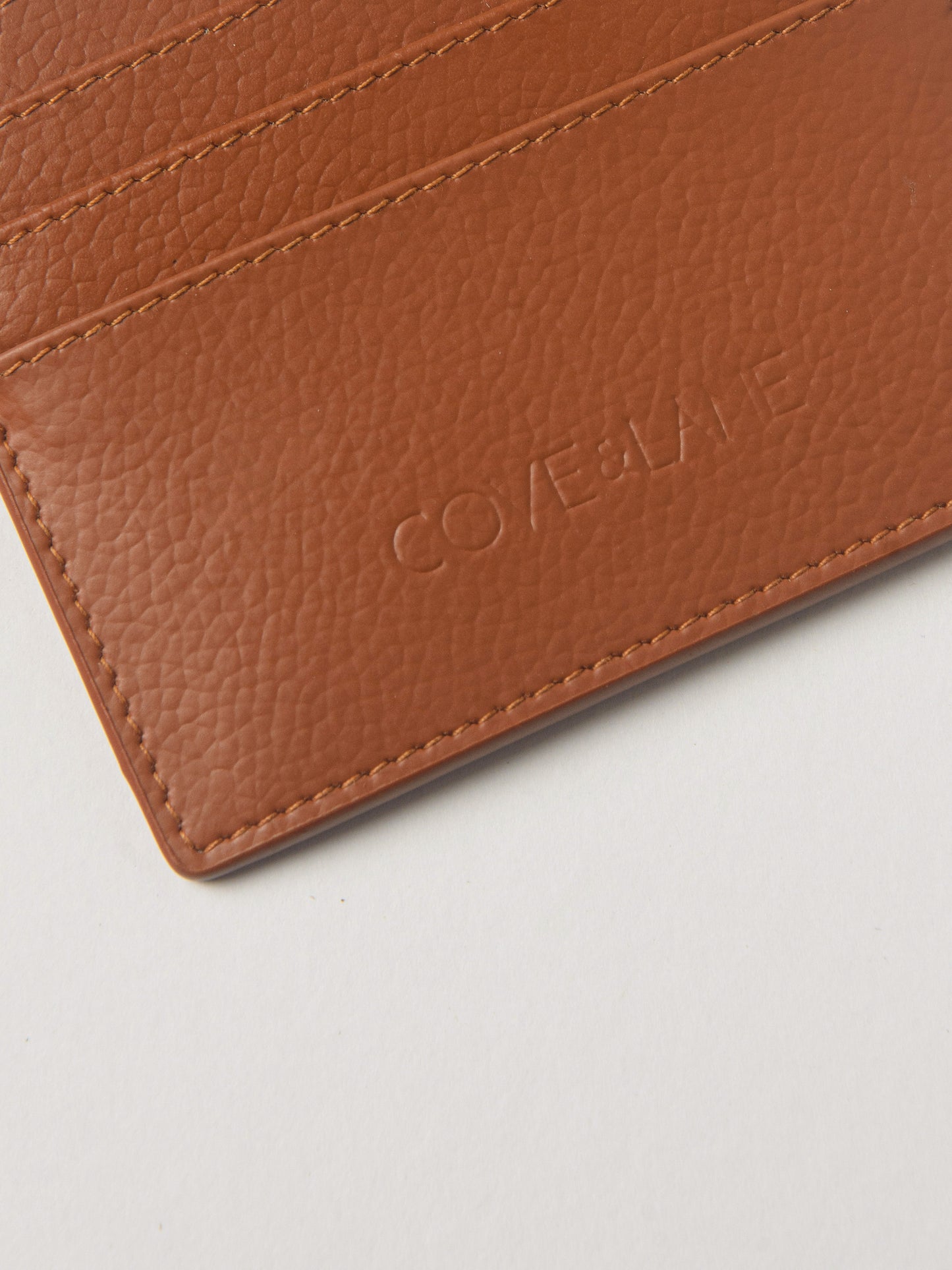 Just in Case Banofi Vegan Leather Card Case - Tawny Brown