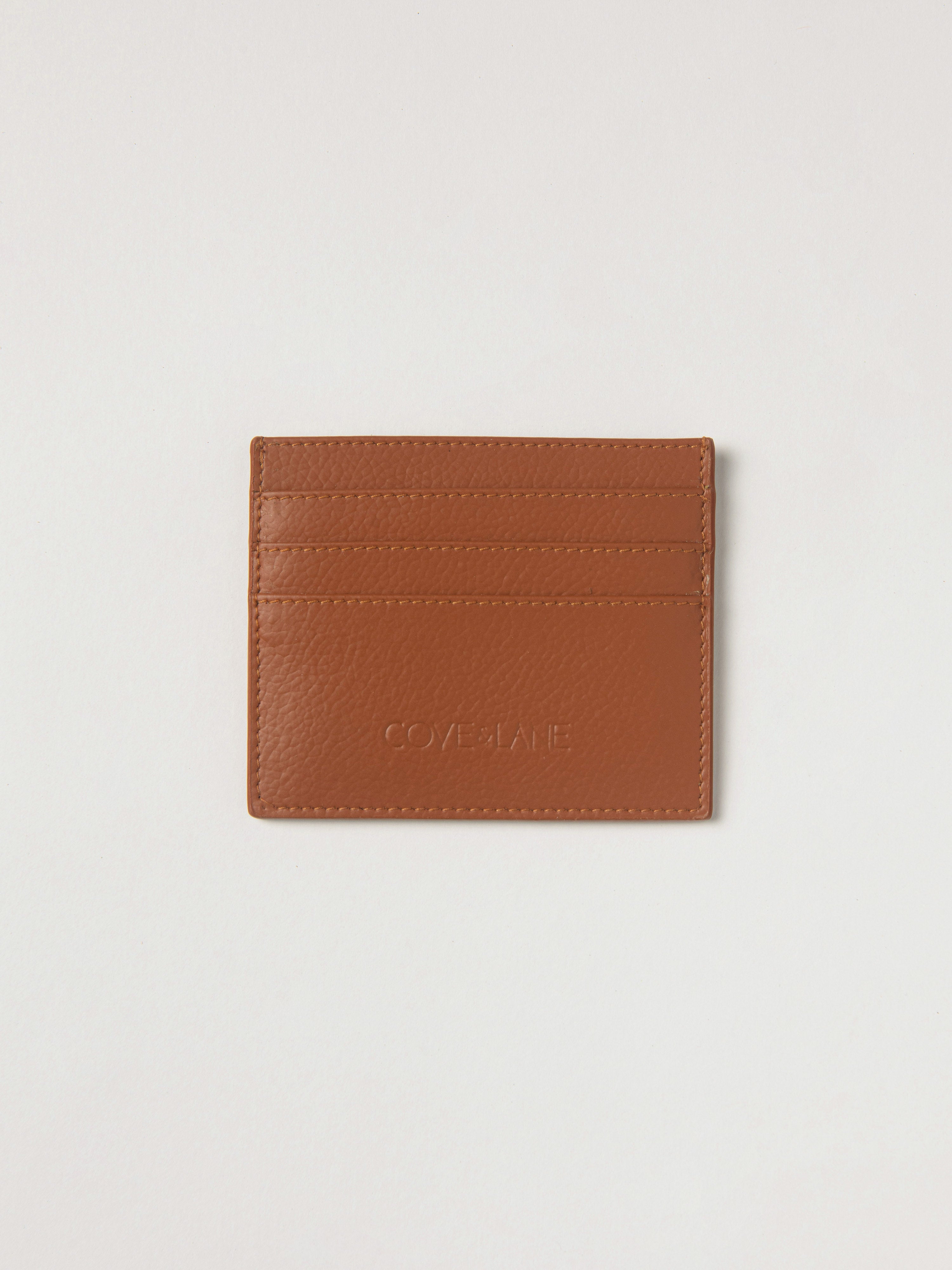 Just in Case Banofi Vegan Leather Card Case - Tawny Brown (Free Gift ...