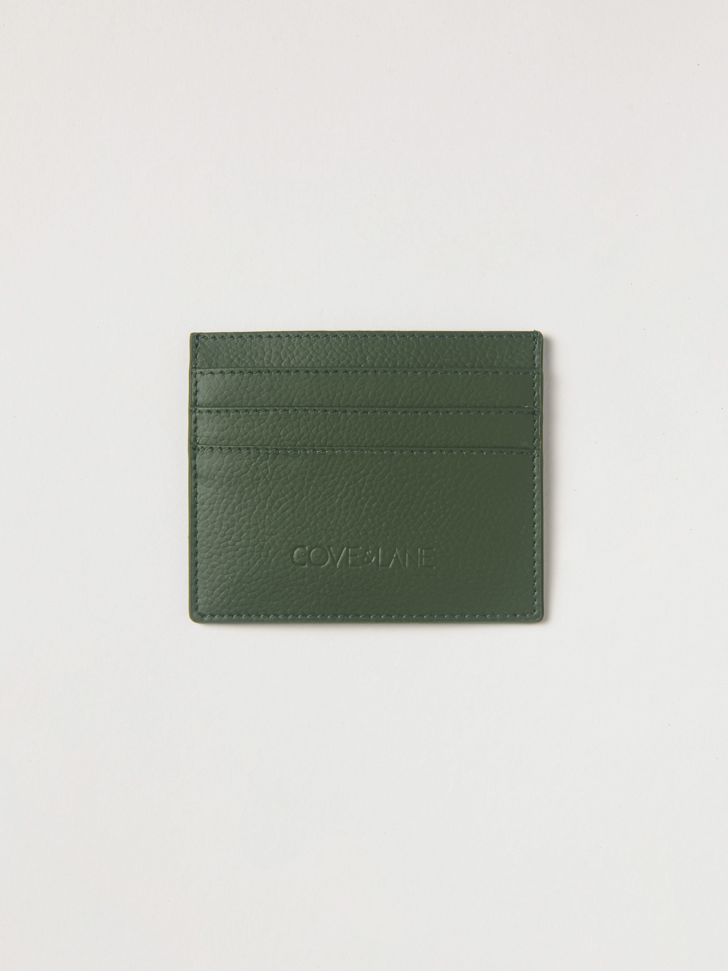 Just in Case Banofi Vegan Leather Card Case - Basil Green (Free Gift ...