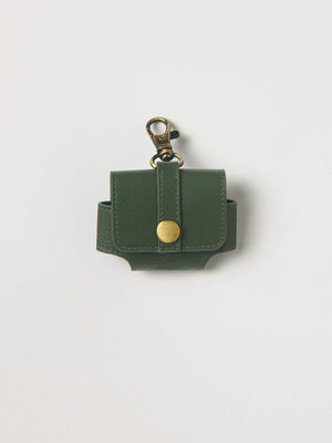 🎁 🎁 Pocket Muse Banofi Vegan Leather Airpod Case - Basil Green (Free Gift)