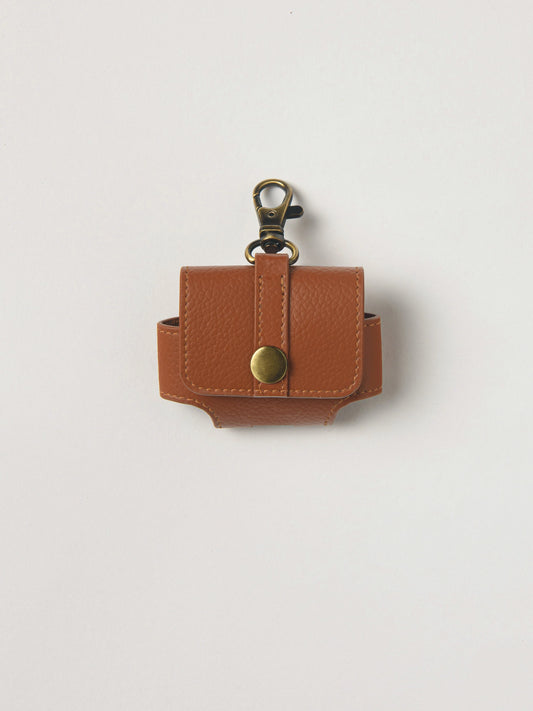 Pocket Muse Banofi Vegan Leather Airpod Case - Tawny Brown