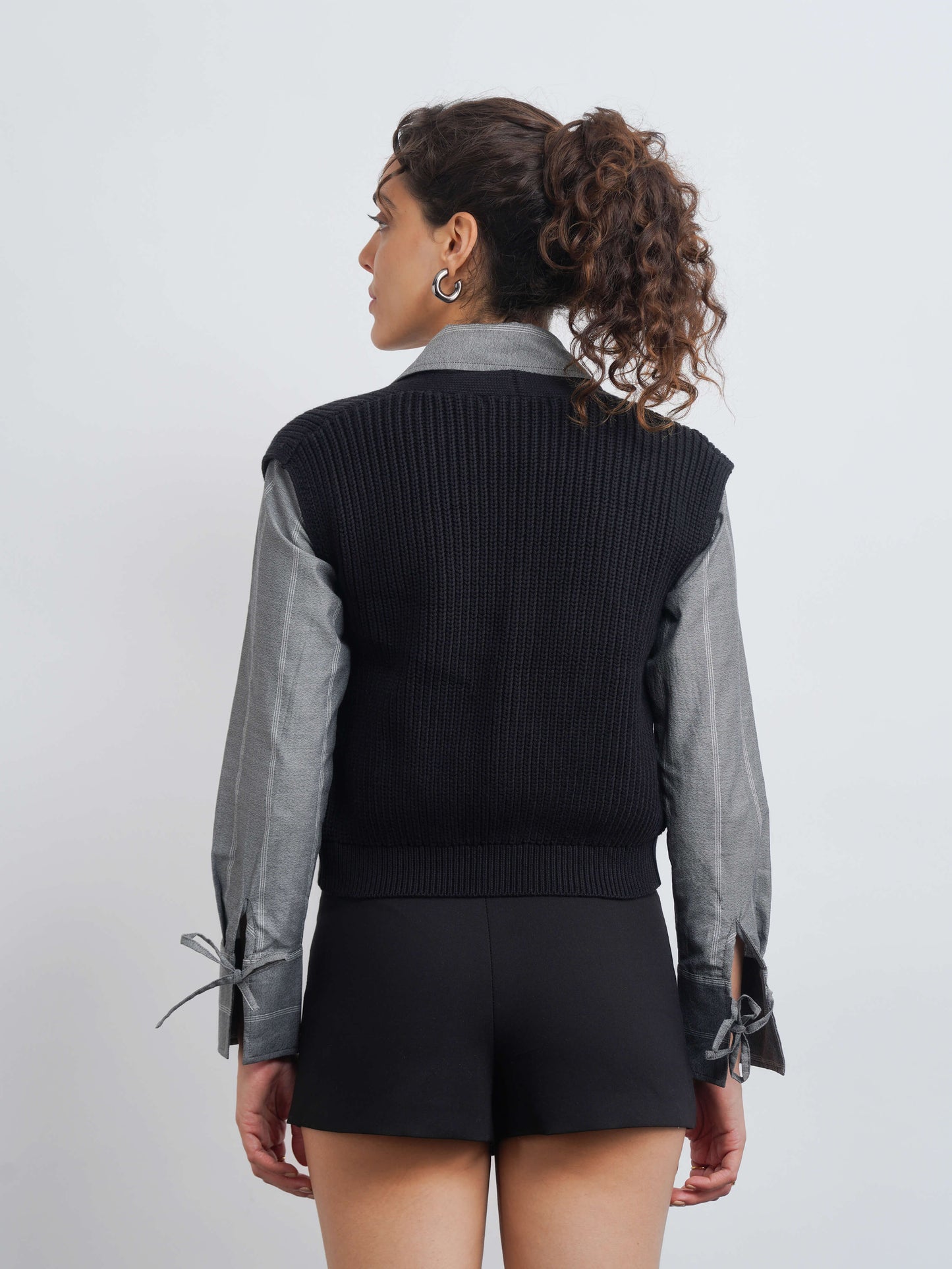 Aire Cotton Cardigan - Black