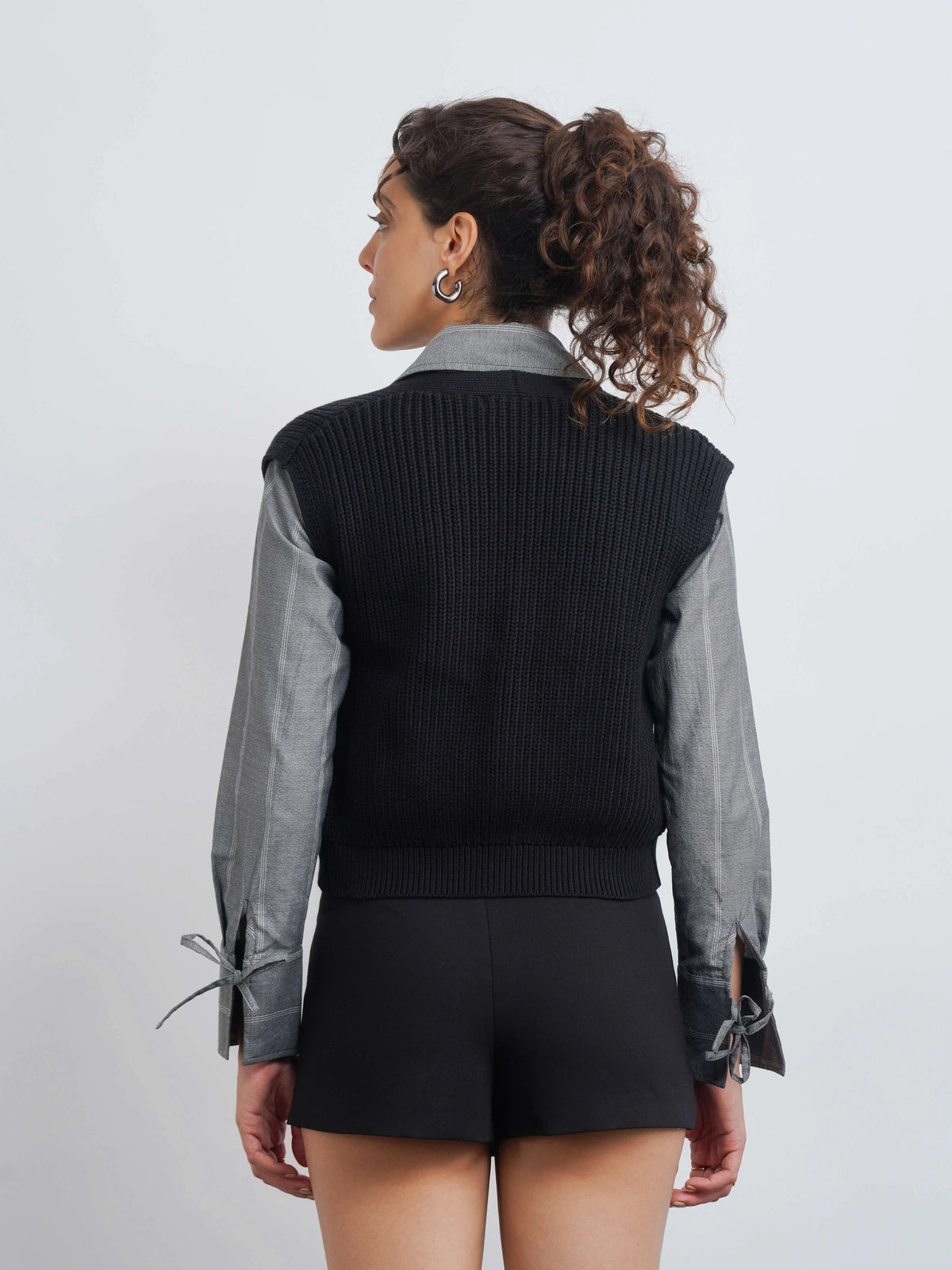 Cotton Cardigan - Black