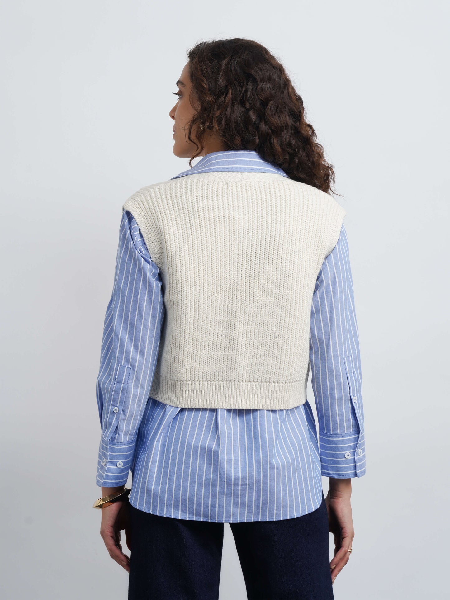 Aire Cotton Cardigan - White