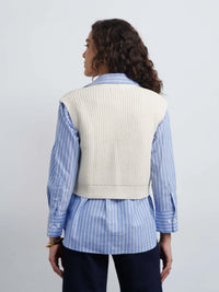 Cotton Cardigan - White