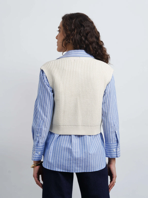 Cotton Cardigan - White