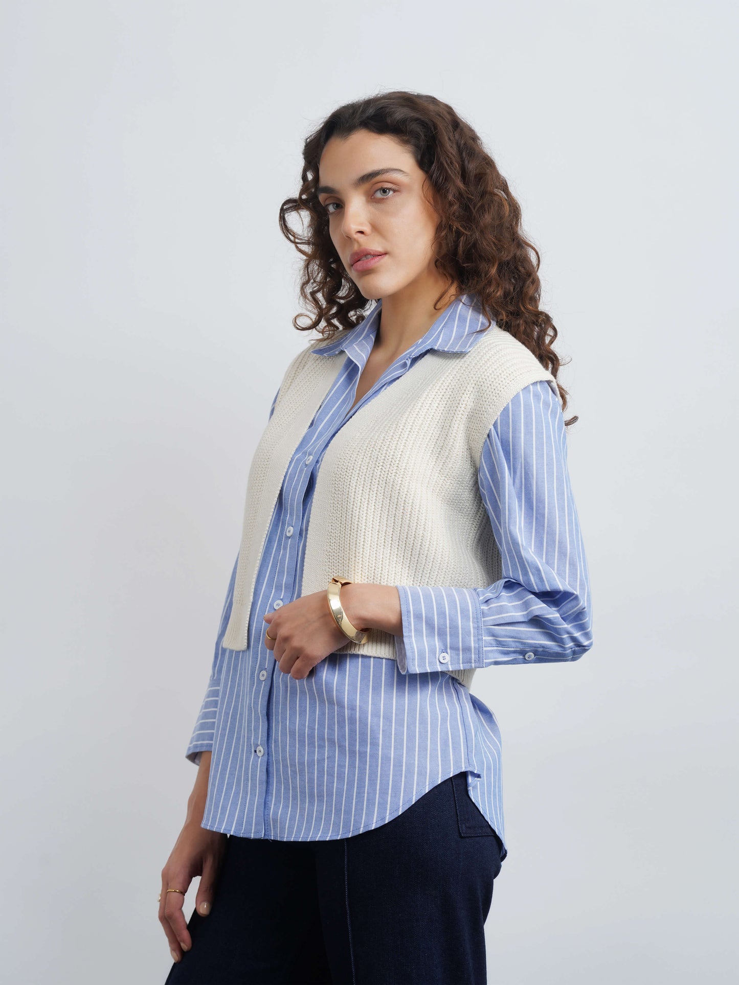 Aire Cotton Cardigan - White