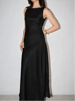 Soirée Slip Dress - Onyx