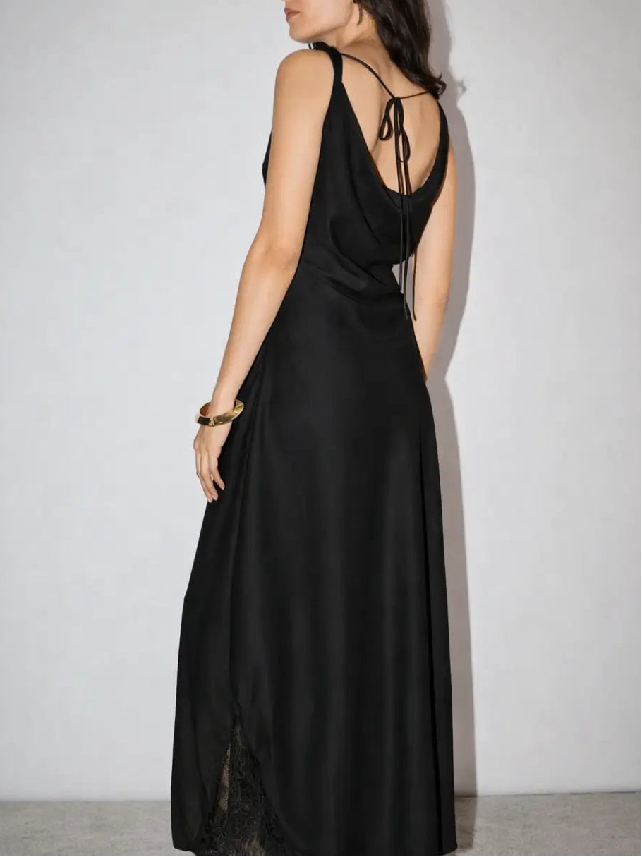 Soirée Slip Dress - Onyx
