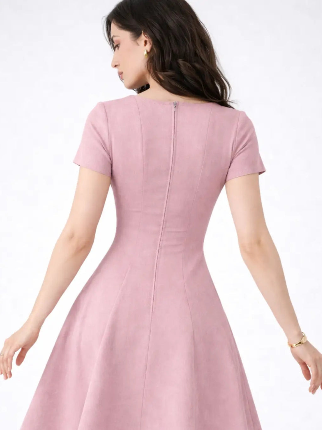 Corp Core Dress - Dusty Pink