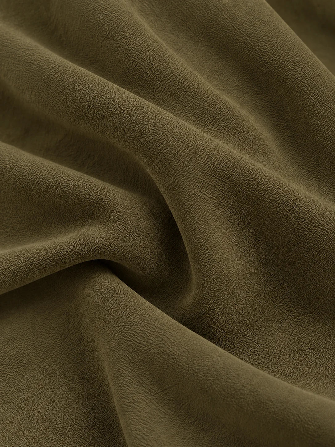 Pleated CrepeSway™ Top - Olive