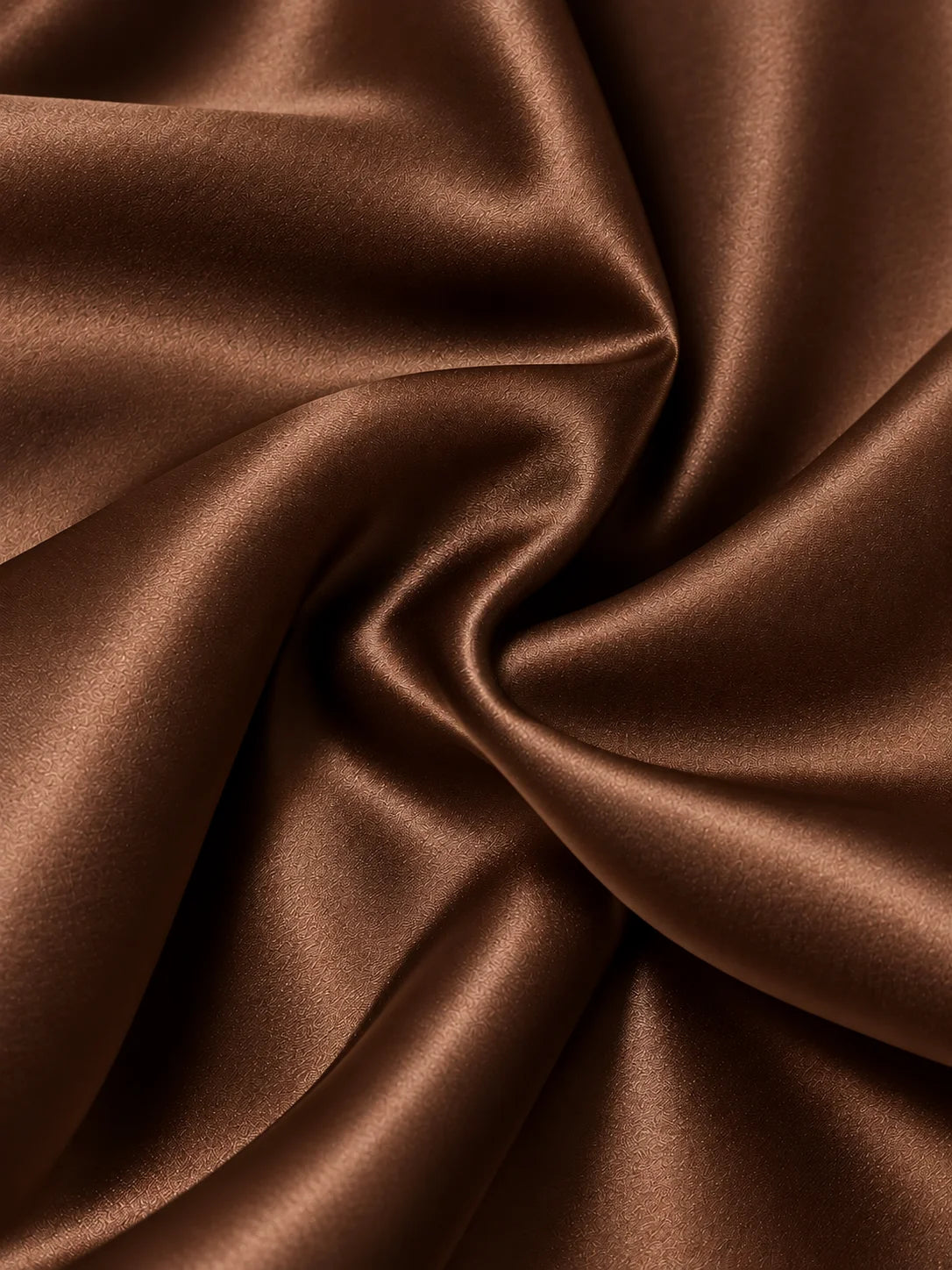 Pleated LustraSatin™ Top - Dark Chocolate