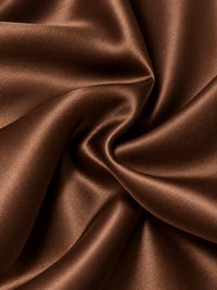 Pleated LustraSatin™ Top - Dark Chocolate