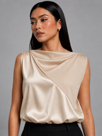 Jenna LustraSatin™ Top - Champagne