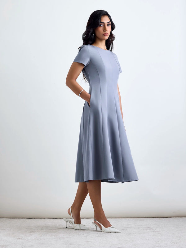 Essential SoftSuit™ Midi Dress - Steel Blue