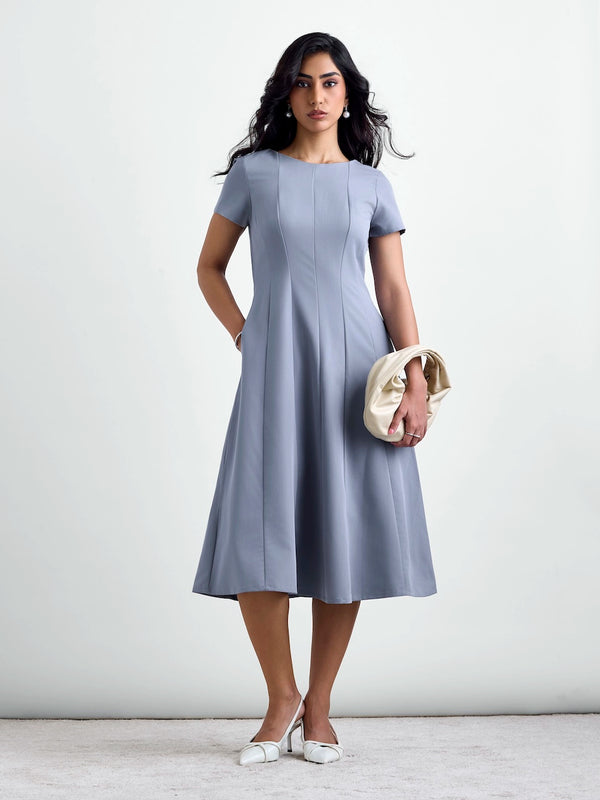 Essential SoftSuit™ Midi Dress - Steel Blue