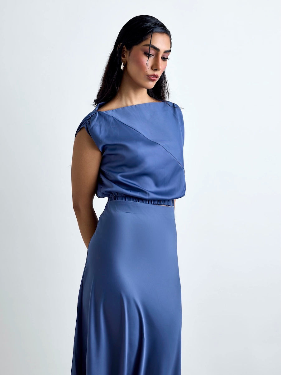 Jenna LustraSatin™ Top - Sapphire