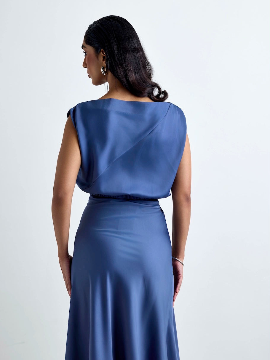 Jenna LustraSatin™ Top - Sapphire