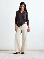 LustraSatin™ Shirt- Dark Chocolate