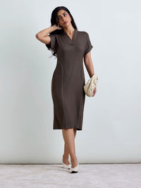 Madlyn AirLinen™ Midi Dress - Olive
