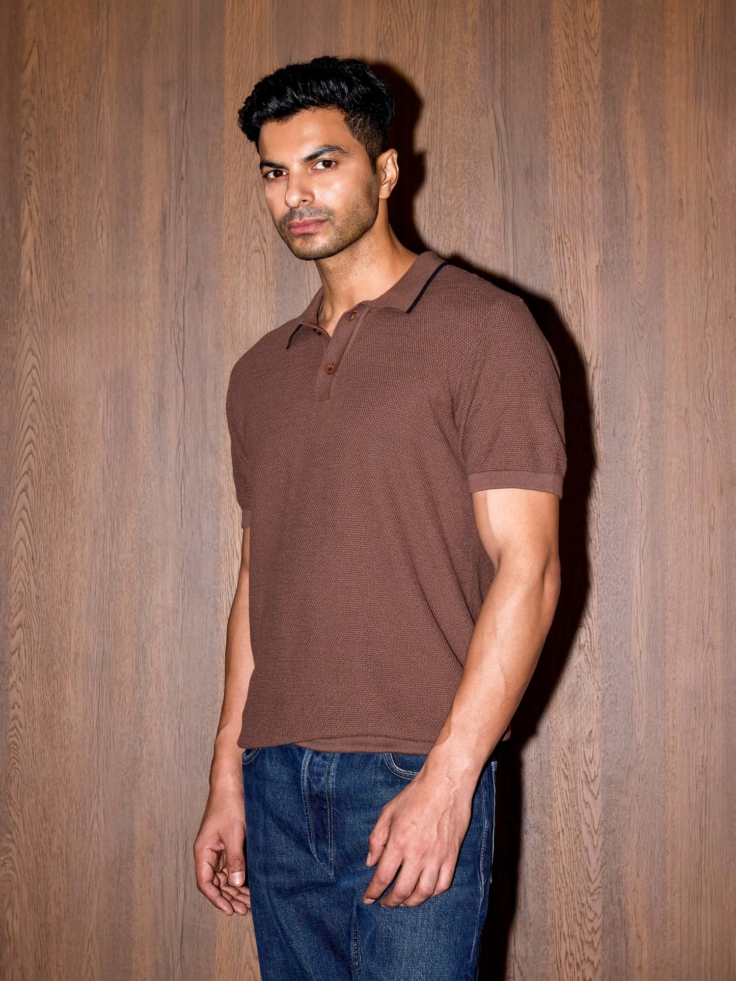 Courtside Cotton Polo Regular Fit - Hazlenut