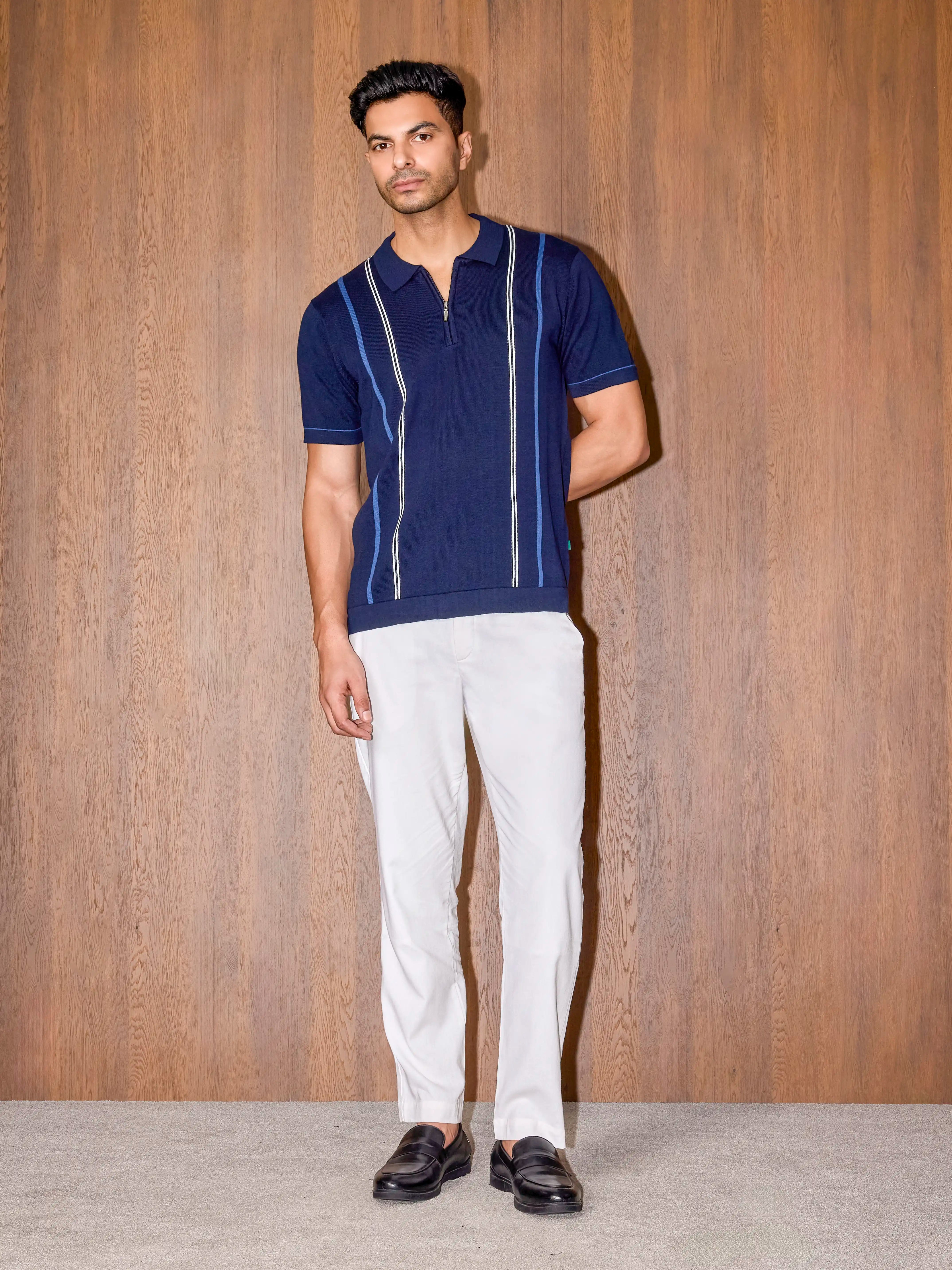 intrecciato cotton polo regular fit