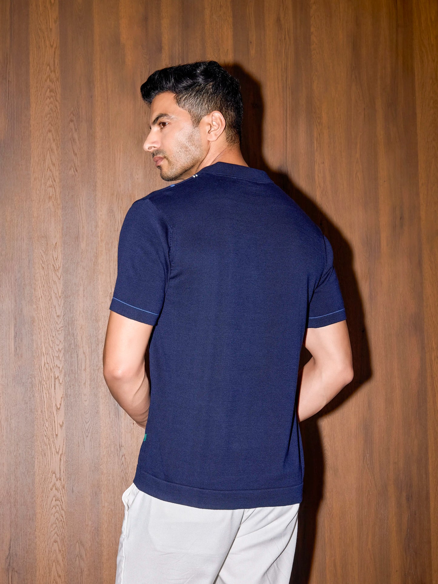 Intrecciato Cotton Polo Regular Fit