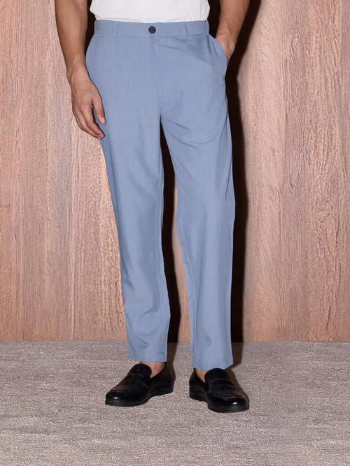8-way stretch pants - powder blue