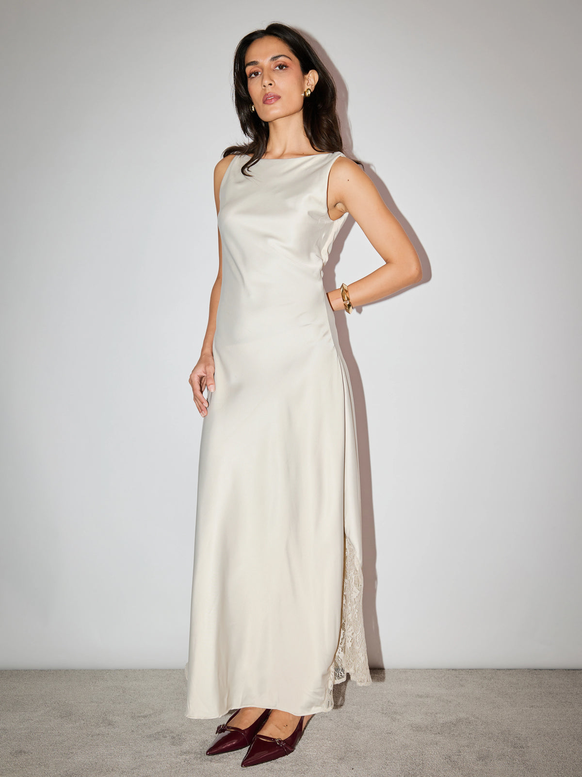 Soirée LustraSatin™ Slip Dress for Evening – Cove and Lane