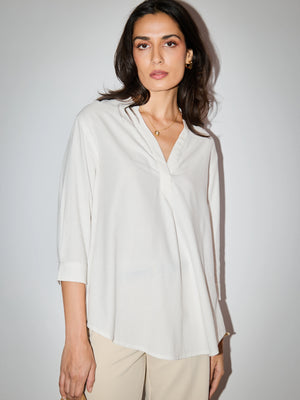 Kayla Linen Blouse - White