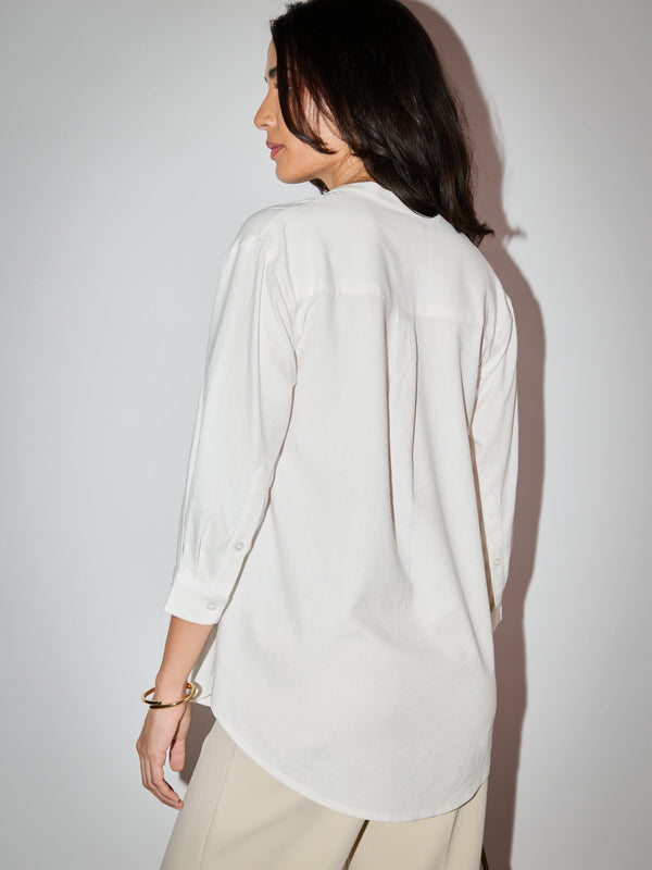 Kayla Linen Blouse - White