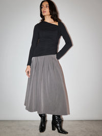 Pleated Skirt in SoftSuit™ Fabric