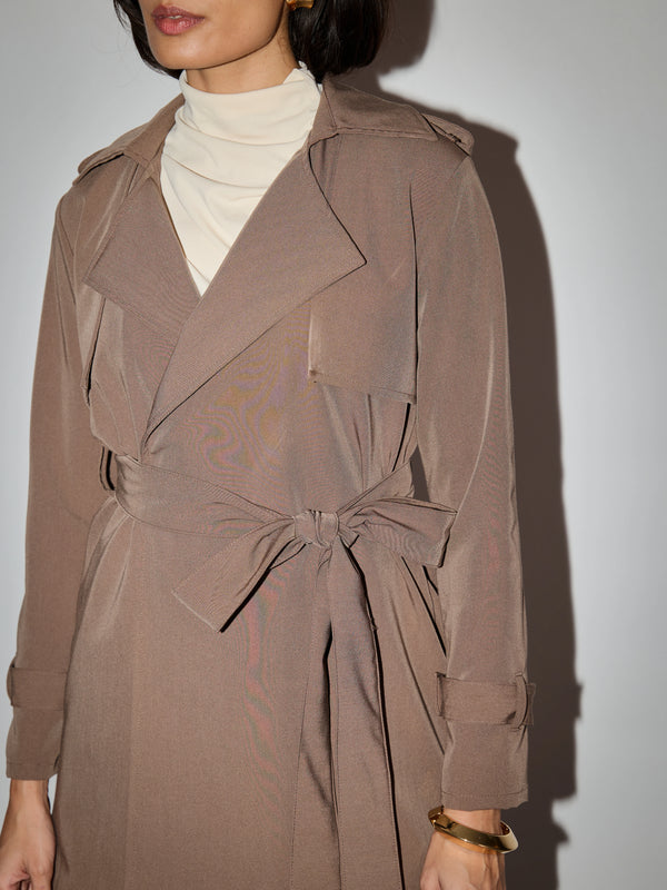 Hailey Coat in SoftSuit™️- Cappuccino