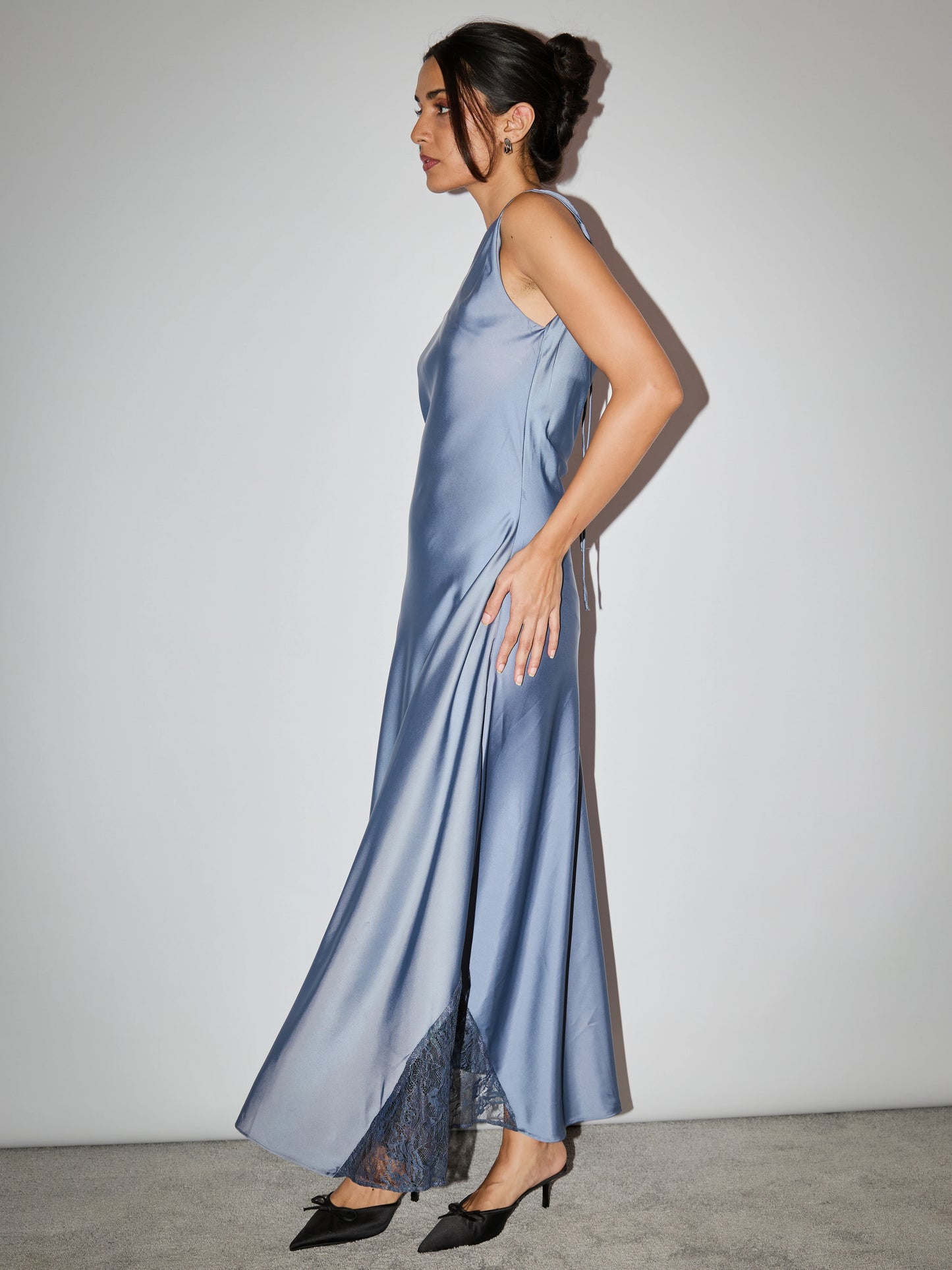 Soirée Slip Dress - Sapphire