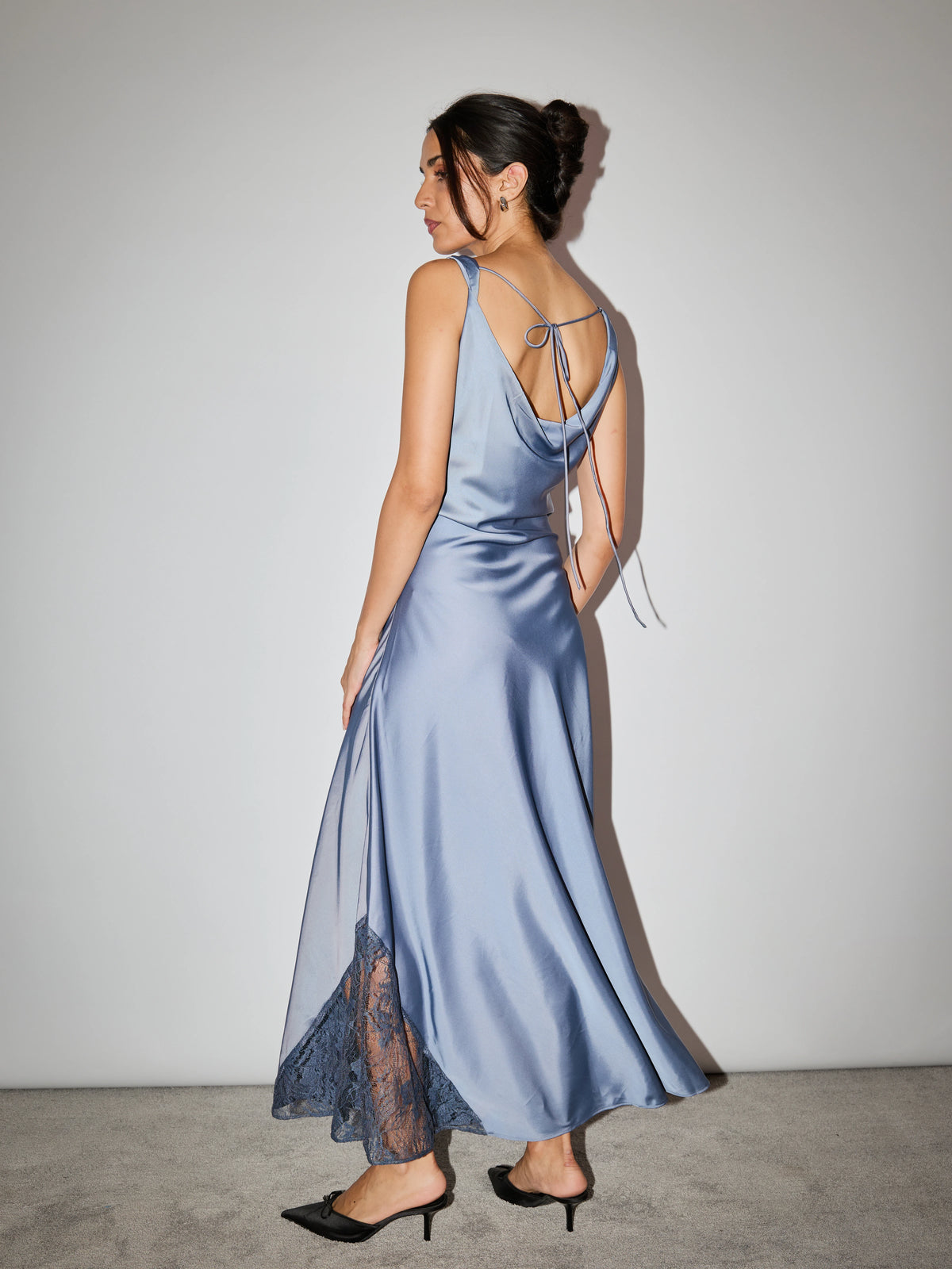 Soirée Slip Dress in Fluid Satin – Cove and Lane