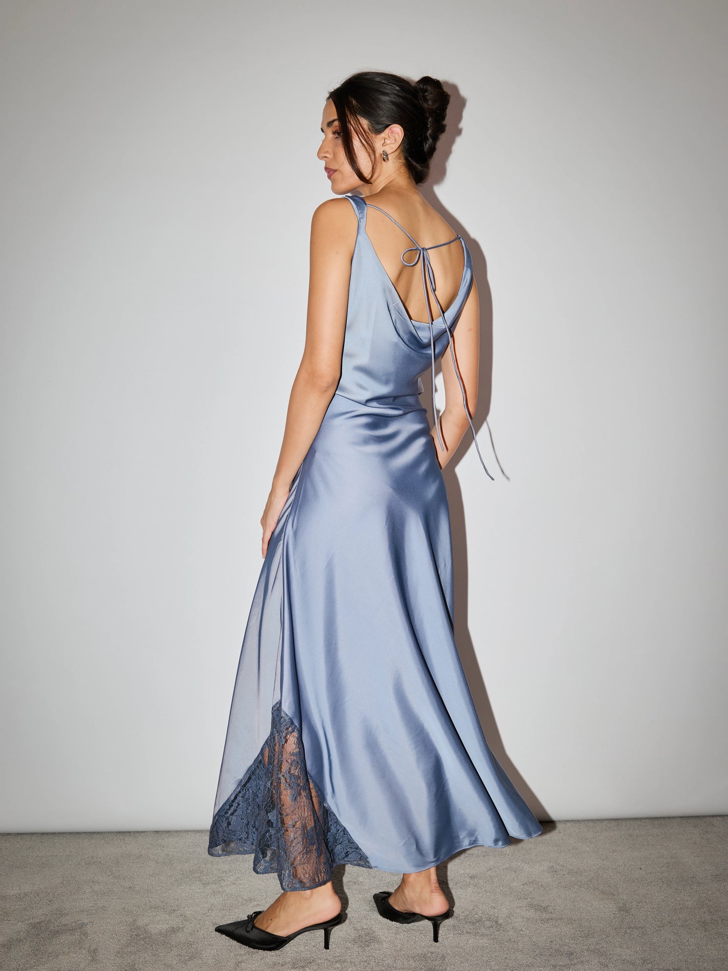 Soirée Slip Dress - Sapphire