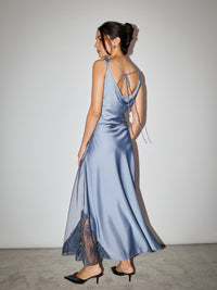 Soirée Slip Dress - Sapphire