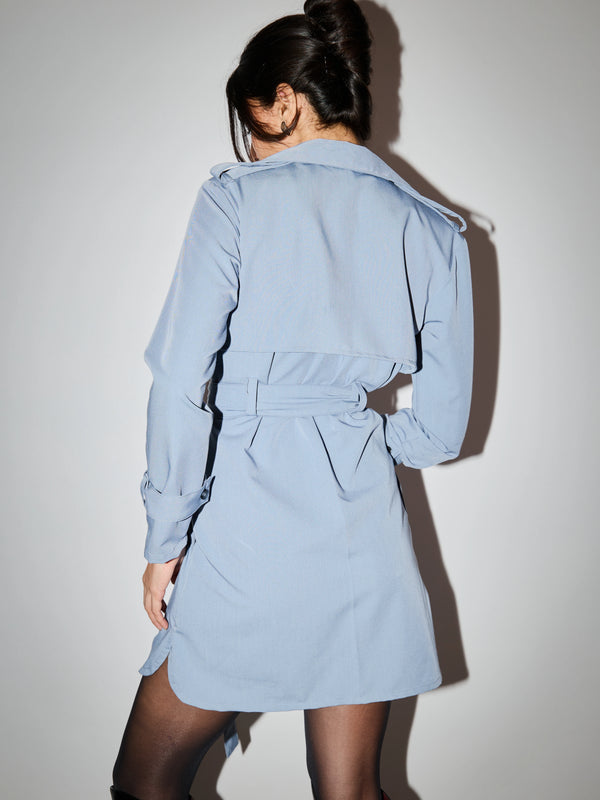 Hailey Dress in SoftSuit™️- Powder Blue