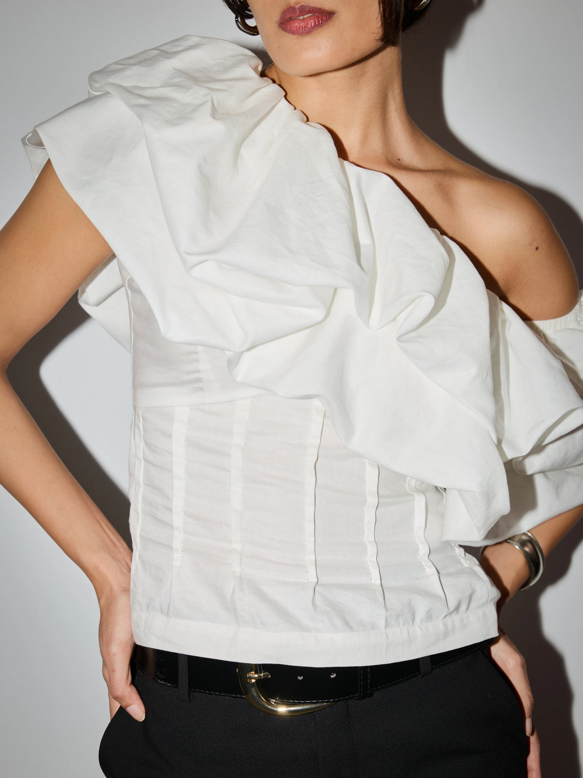 Jane 100% Cotton Top - White