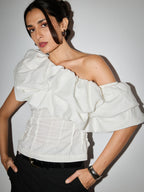 Jane 100% Cotton Top - White