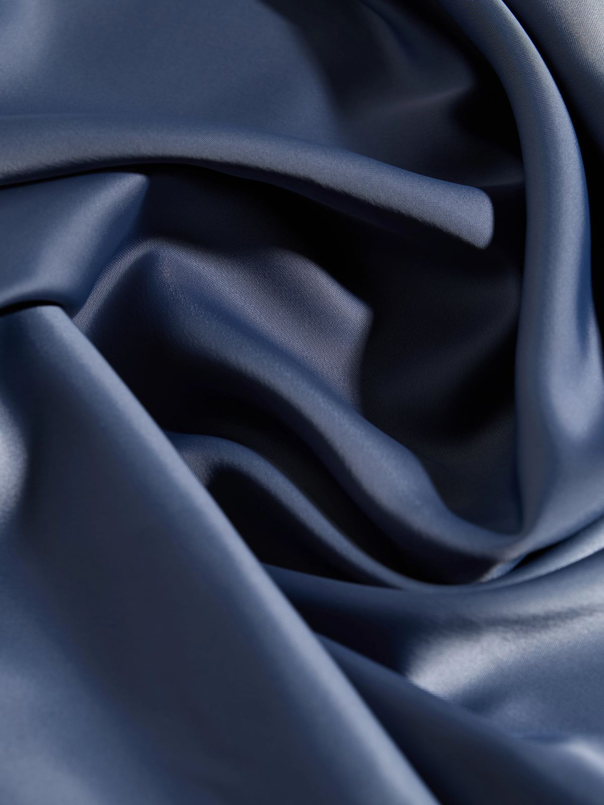 Sapphire LustraSatin dress fabric sheen close-up
