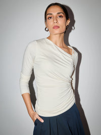 Asymmetric Axis Knit Top