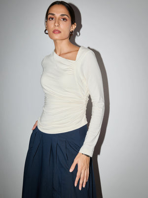 Asymmetric Axis Knit Top